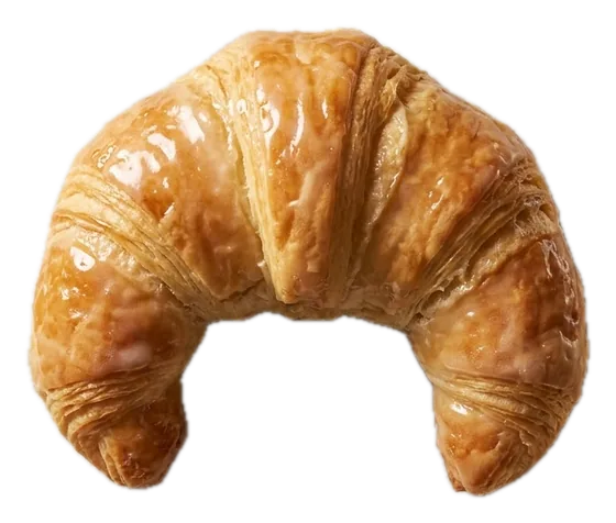 Cuerno de hojaldra glaseado